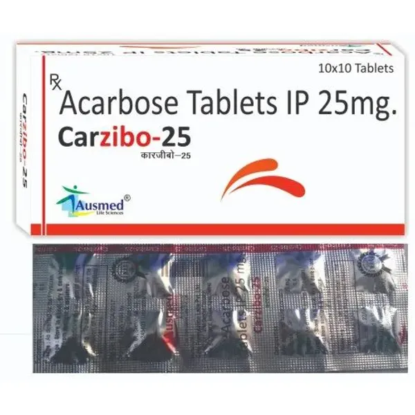 Acarbose Tablets IP 25mg 25mg β Buy Online from NexCure Health