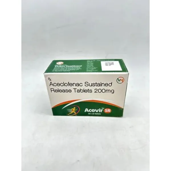Aceclofenac Sustained Release Tablets 200 MG 200 MG — Buy Online from NexCure Health
