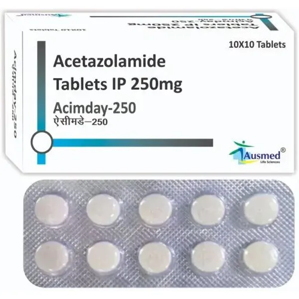 Acetazolamide Tablets IP 250mg 250mg β Buy Online from NexCure Health