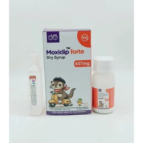 Amoxycillin Trihydrate 400mg With Clavulanic Acid 57mg Dry Syrup With Water 400mg β Buy Online from NexCure Health