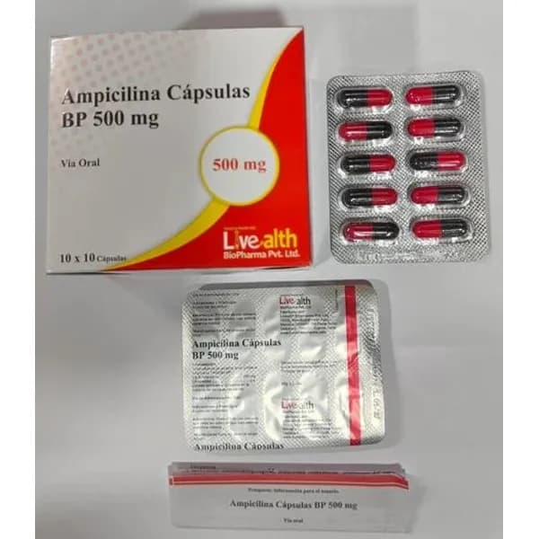 Ampicillin Capsules 500 Mg 500 Mg — Buy Online from NexCure Health