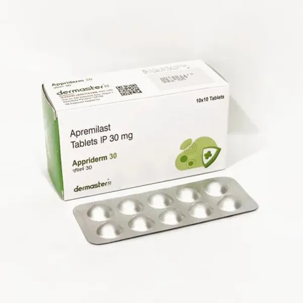 Appriderm 30 Apremilast Tablets — Buy Online from NexCure Health