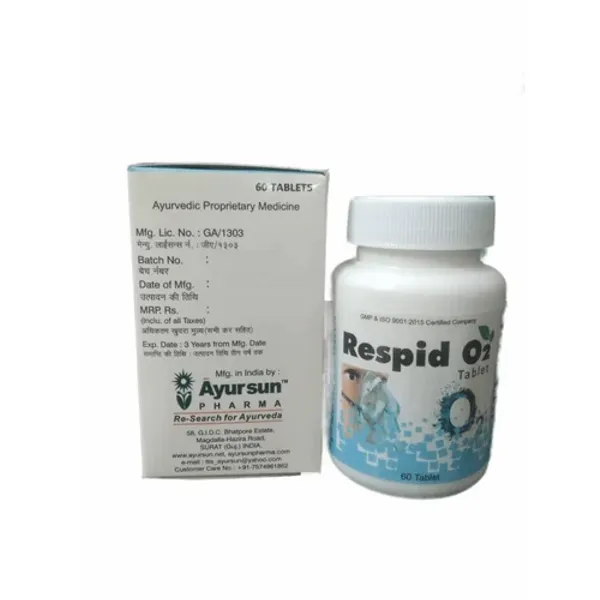 Ayursun Pharma Respid o2 Tablet β Buy Online from NexCure Health