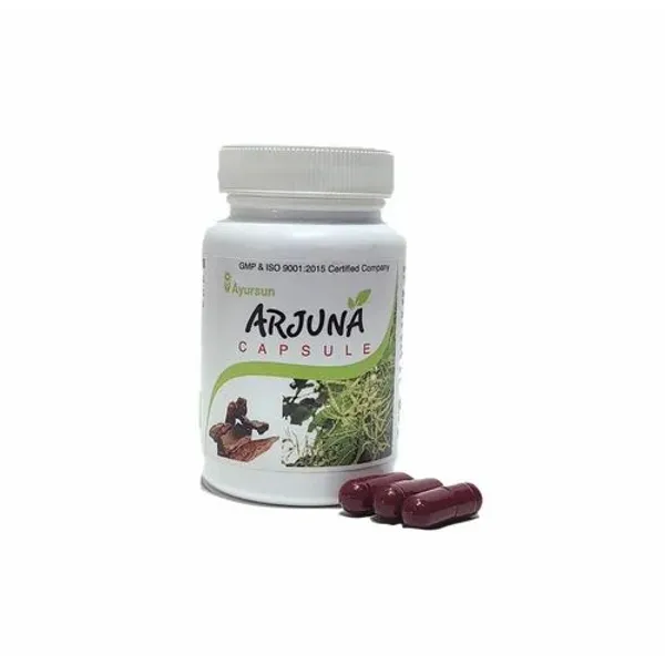 Ayurvedic Herbal Capsule For Improves Cardiac Function - Ayursun Arjuna Capsule — Buy Online from NexCure Health