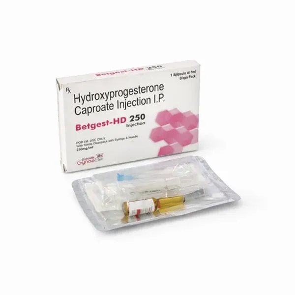 Betgest HD 250 Hydroxyprogesterone Caproate Injection I.P. — Buy Online from NexCure Health