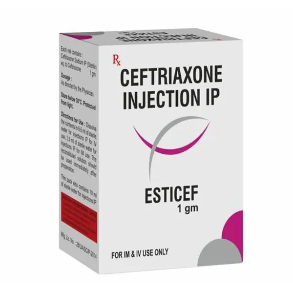 Ceftriaxone Injection 1g 1g — Buy Online from NexCure Health