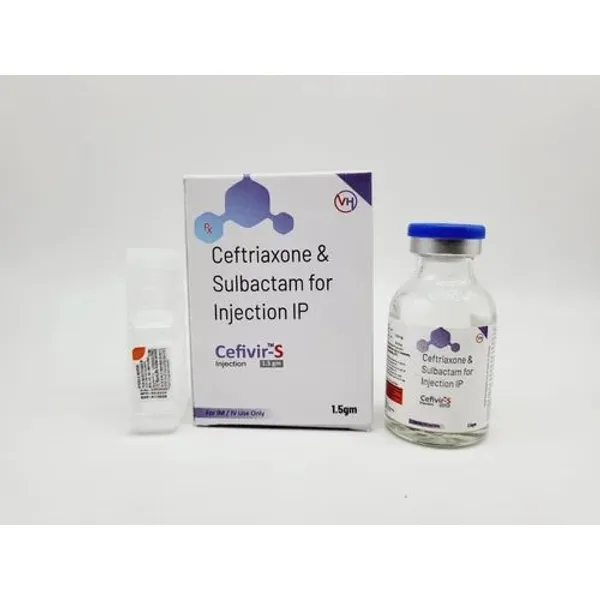 Ceftriaxone & Sulbactam 1.5gm Injection 1.5g — Buy Online from NexCure Health