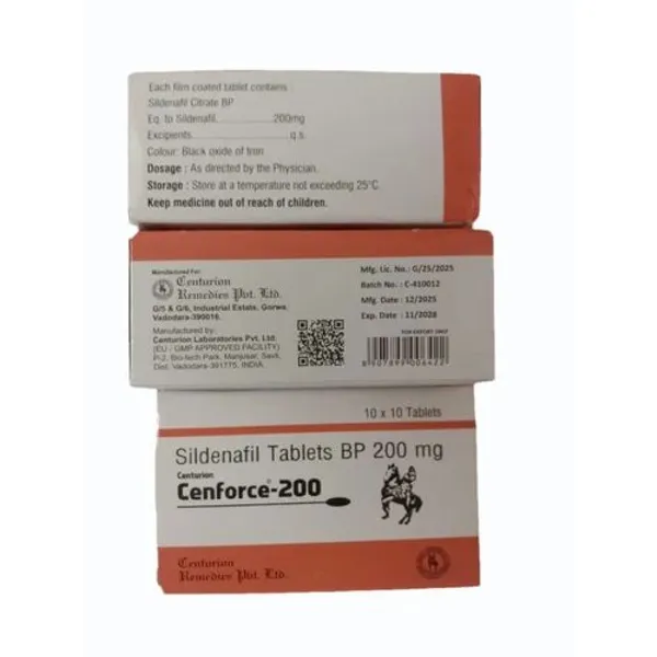 Cenforce 200 Mg Tablets 200 Mg β Buy Online from NexCure Health
