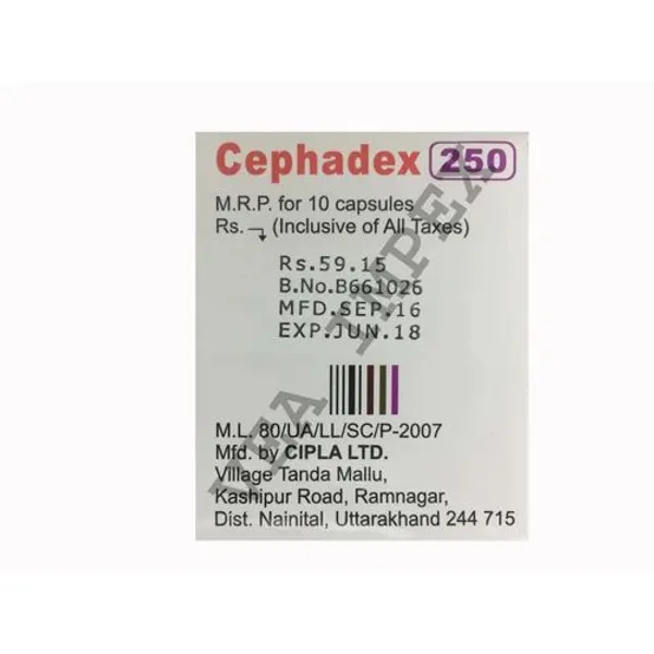 Cephadex 250mg Cephalexin Capsules 250mg — Buy Online from NexCure Health