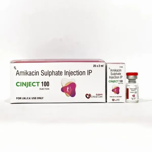 Cinject 100 Amikacin Sulphate Injection — Buy Online from NexCure Health