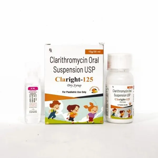 Claright- 125 Clarithromycin Dry Syrup — Buy Online from NexCure Health