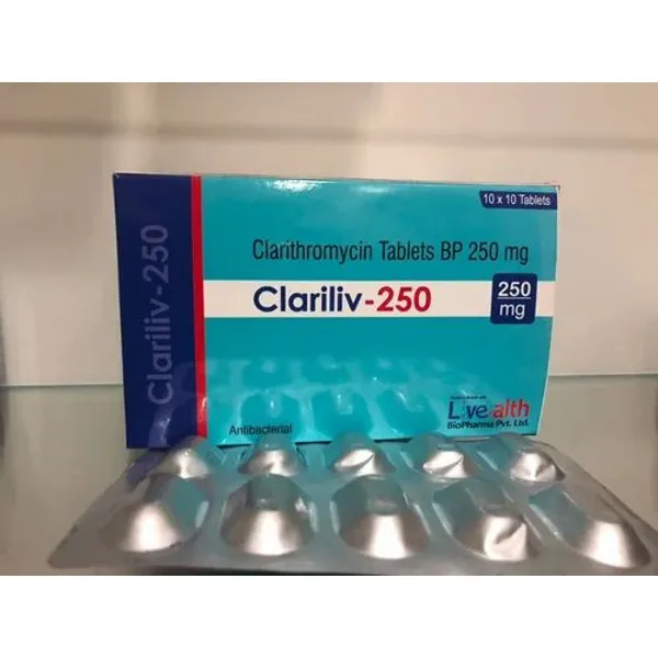 Clarithromycin Tablets 250 mg 250 mg β Buy Online from NexCure Health