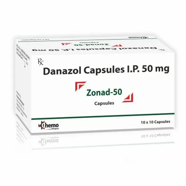 Danazol Capsules IP 50mg 50mg — Buy Online from NexCure Health