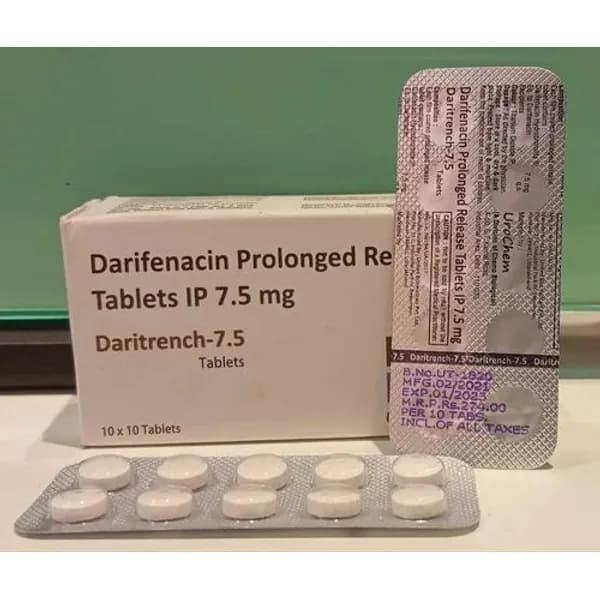Darifenacin Hydrobromide Tablet β Buy Online from NexCure Health