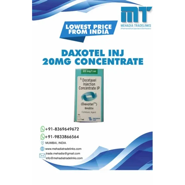 Daxotel 20mg Injection 20mg — Buy Online from NexCure Health