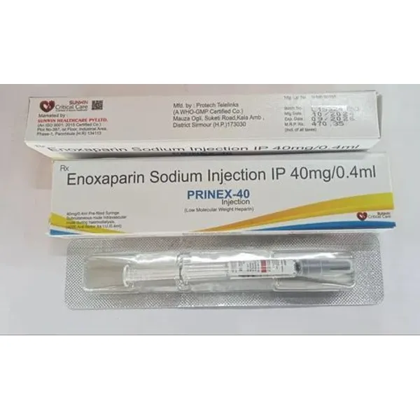 Enoxaparin Sodium Injection 40mg 40mg β Buy Online from NexCure Health