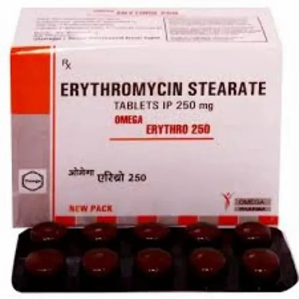 Erythromycin 250MG Tablet 250MG β Buy Online from NexCure Health