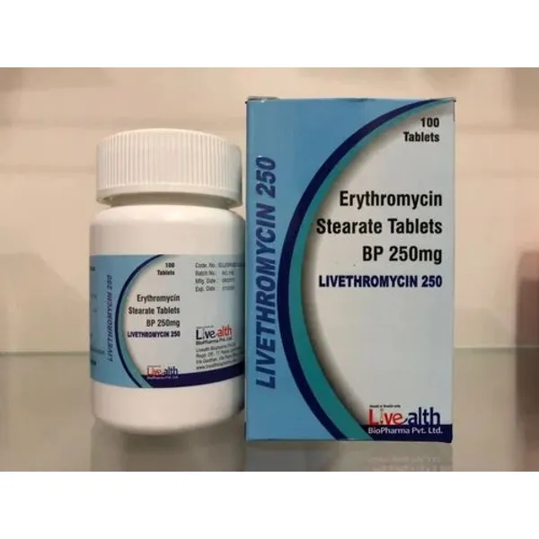 Erythromycin Stearate Tablets Bp 250mg 250mg — Buy Online from NexCure Health