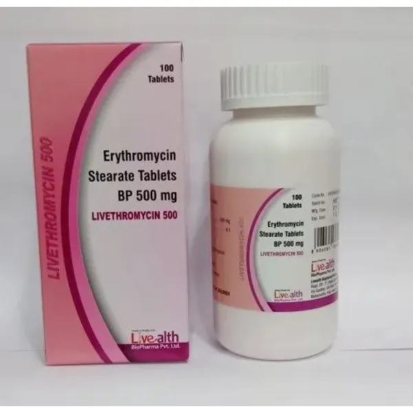 Erythromycin Tablets 500 mg 500 mg — Buy Online from NexCure Health