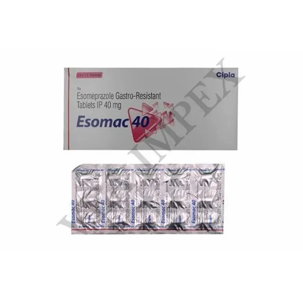 Esomac Esomeprazole Tablet 40 mg 40 mg — Buy Online from NexCure Health