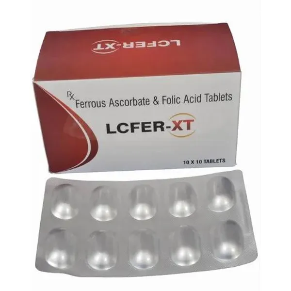 Ferrous Ascorbate Folic Acid Tab β Buy Online from NexCure Health