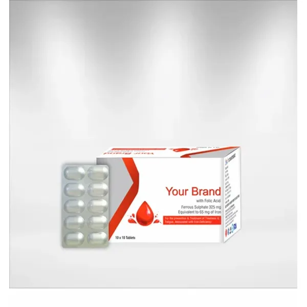 Folic Acid Ferrous Sulphate Equivelent Of 65 Mg Iron Third Party Manufacturing 65 Mg — Buy Online from NexCure Health