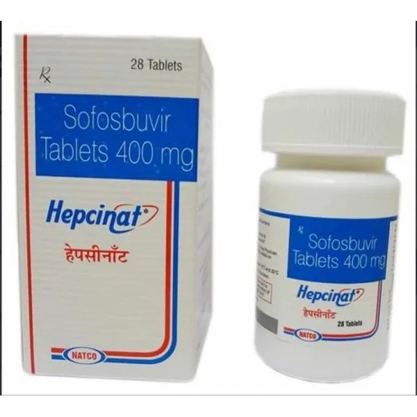 Hepcinat (Sofosbuvir 400 Mg Tablet) 400 Mg β Buy Online from NexCure Health