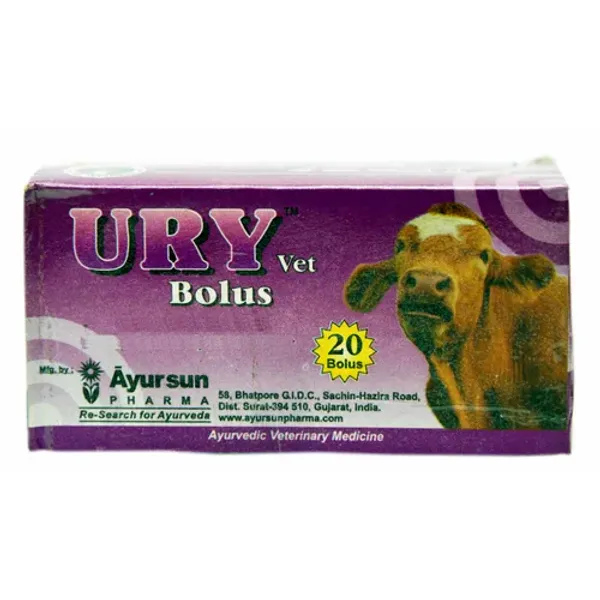 Herbal Veterinary Medicine For Urinary Tract Infection - Ayursun Ury Bolous — Buy Online from NexCure Health
