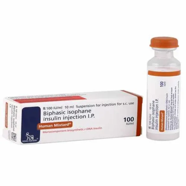 Human Mixtard 70/30 Suspension for Injection 100IU/ml 100IU — Buy Online from NexCure Health