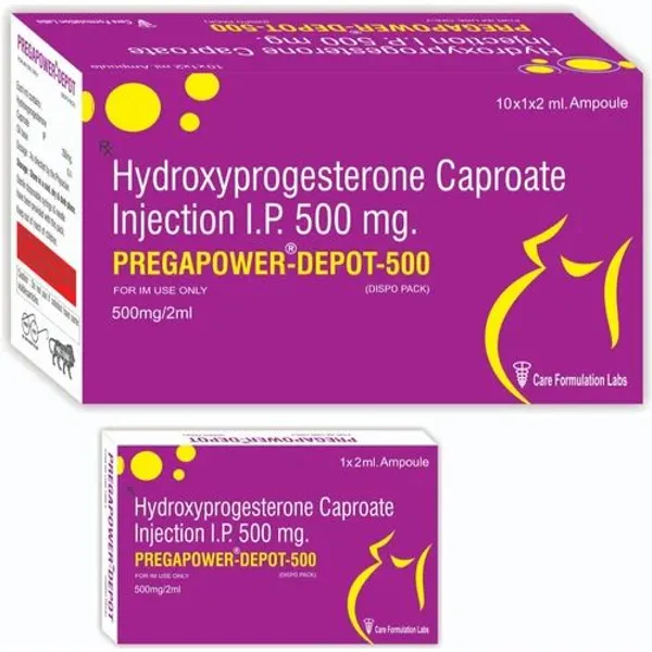 Hydroxyprogesterone Caproate Injection IP 500mg 500mg β Buy Online from NexCure Health
