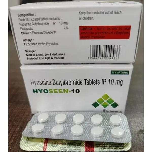 Hyoscine Butylbromide 10 Mg 10 Mg — Buy Online from NexCure Health