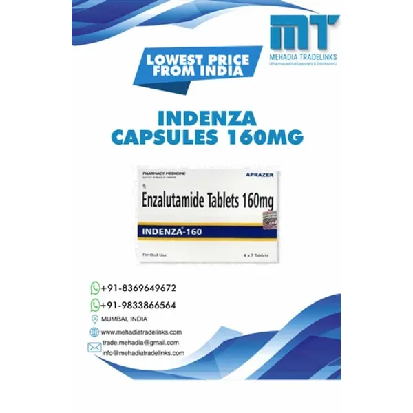 Indenza Enzalutamide Capsules 160mg 160mg β Buy Online from NexCure Health