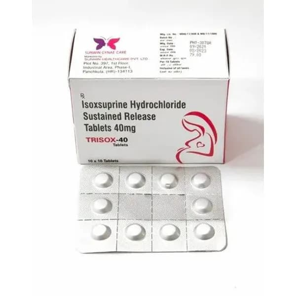 Isoxsuprine 40 Mg Tablets 40 Mg — Buy Online from NexCure Health