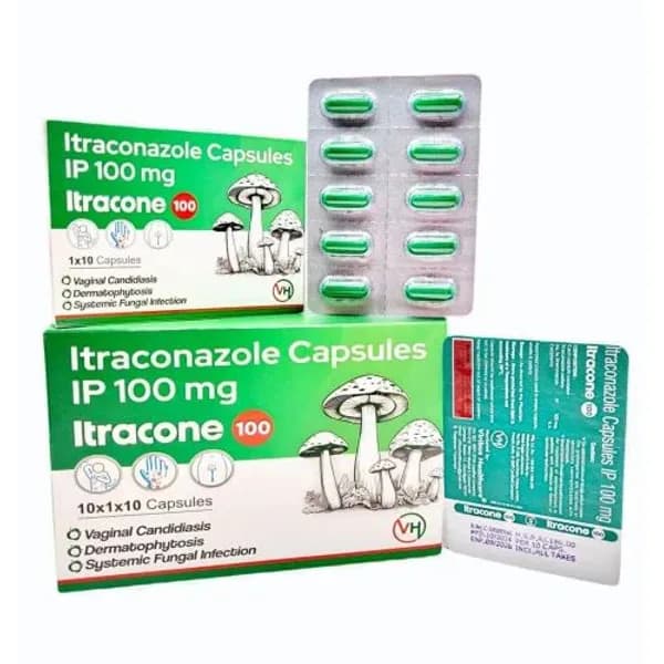 Itraconazole 100mg CAPSULES 100mg β Buy Online from NexCure Health