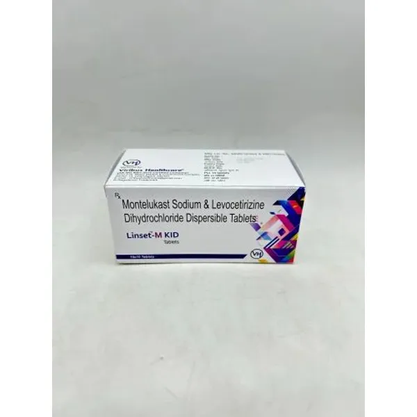 LINSET M KID TAB Montelukast Sodium 5mg + Levocetirizine Hydrochloride2.5mg 5mg — Buy Online from NexCure Health
