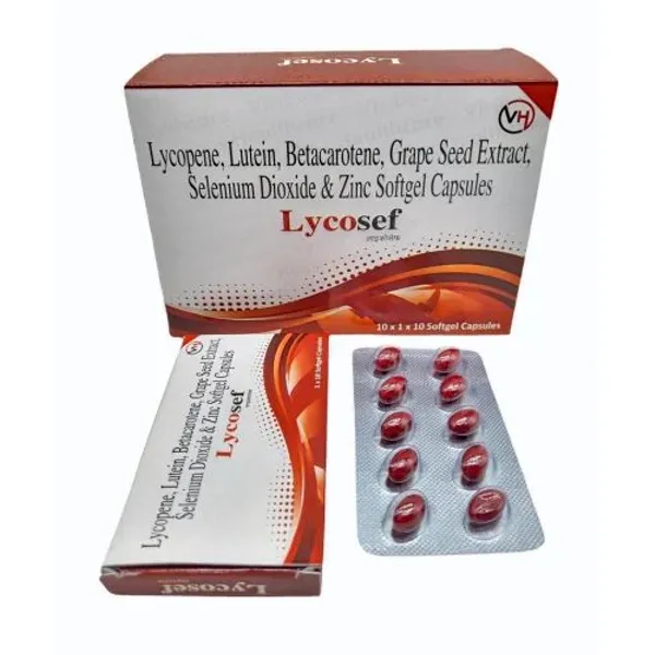 Lycopene 5000mcg Grape Seed Extract 25mg Betacarotene Vitamins Minerals Lycosef 5000mcg — Buy Online from NexCure Health