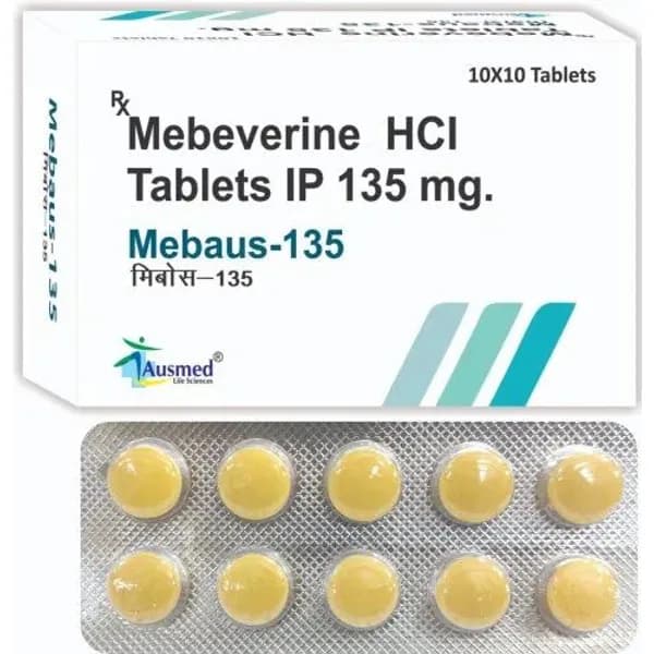 Mebeverine Hydrochloride IP 135mg. 135mg — Buy Online from NexCure Health