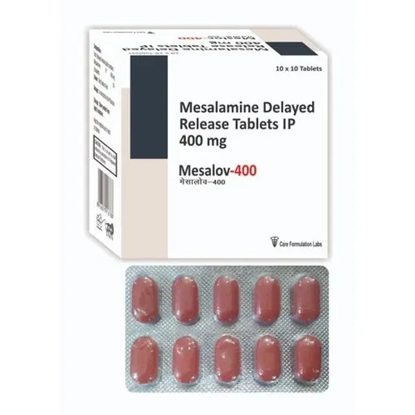 Mesalamine Delayed Release Tablets IP 400 mg 400 mg β Buy Online from NexCure Health