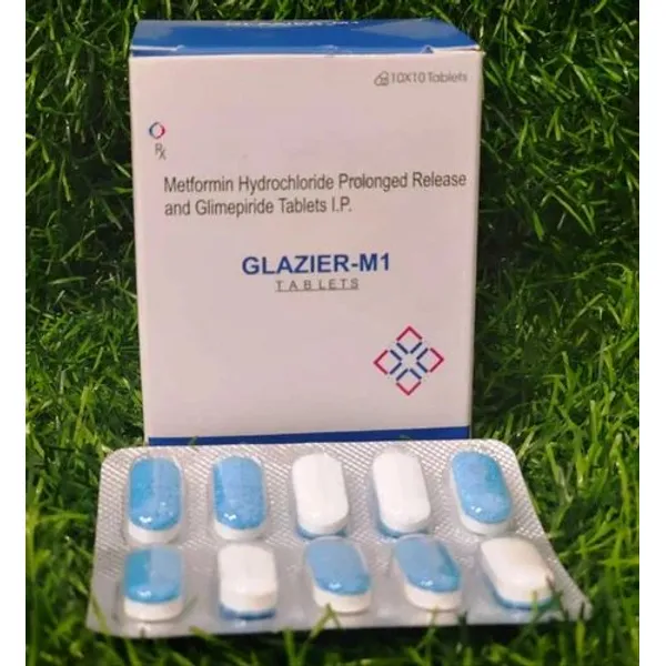 Metformin Hydrochloride Prolonged Release And Glimepiride Tablets Ip M1 — Buy Online from NexCure Health