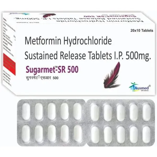 Metformin Hydrochloride Sustained Release Tablets IP 500mg 500mg β Buy Online from NexCure Health