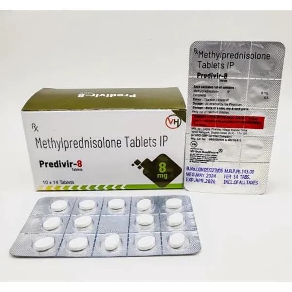 Methylprednisolone 8mg Tablets 8mg β Buy Online from NexCure Health