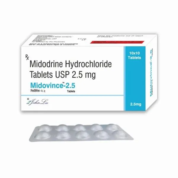 Midodrine Hydrochloride Tablet β Buy Online from NexCure Health