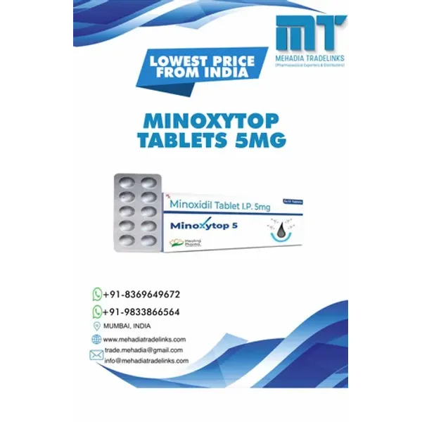MINOXYTOP 5MG TABLETS 5MG — Buy Online from NexCure Health