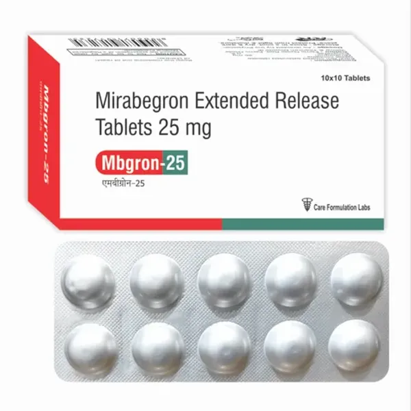 Mirabegron Extended Release Tablets 25mg 25mg — Buy Online from NexCure Health