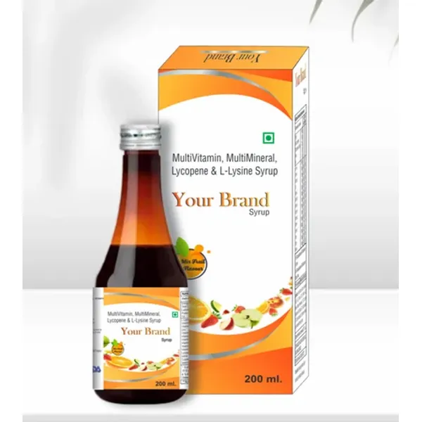 Multivitamin Multimineral Lycopene L-Lysine Third Party Manufacturing Syrup — Buy Online from NexCure Health
