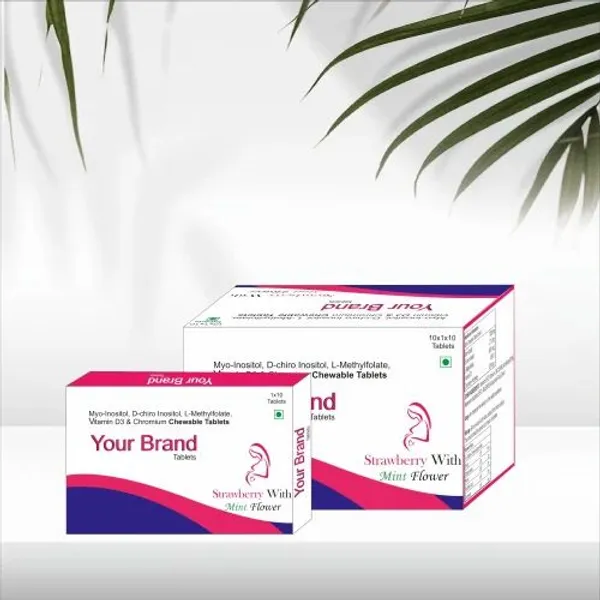 Myo-Inositol, D-Chiro Inositol, L-Methylfolate, Vitamin D3 & Chromium Chewable Tablet — Buy Online from NexCure Health