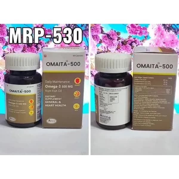 OMAITA-500 OMEGA-3 (500MG) 500MG β Buy Online from NexCure Health