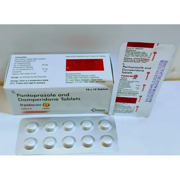 Pantoprazole and Domperidone Tablets — Buy Online from NexCure Health