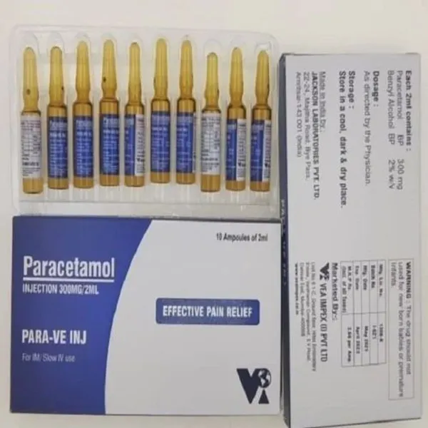 Paracetamol Injection — Buy Online from NexCure Health