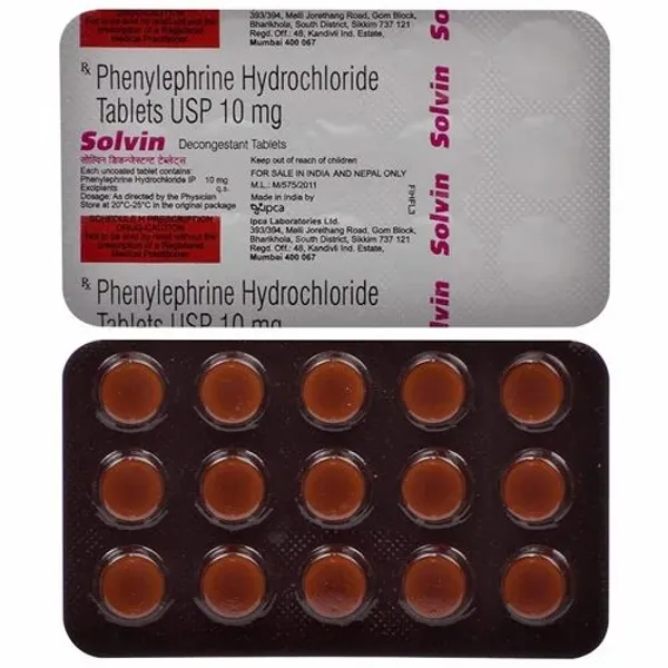 Phenylephrine Hcl Tablet — Buy Online from NexCure Health